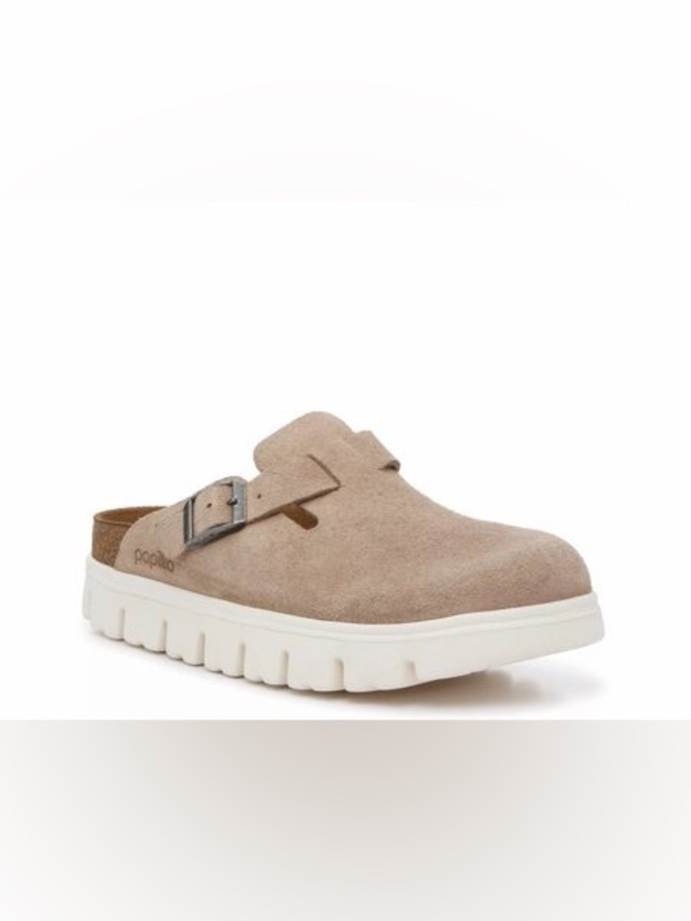 Birkenstock Papillio By Birkenstock Boston Clog Women's 36 Beige Platform Shoes